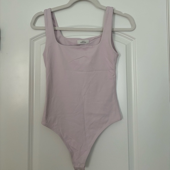 Babaton Tops - Babaton Light Pink Bodysuit One Piece Tank Style